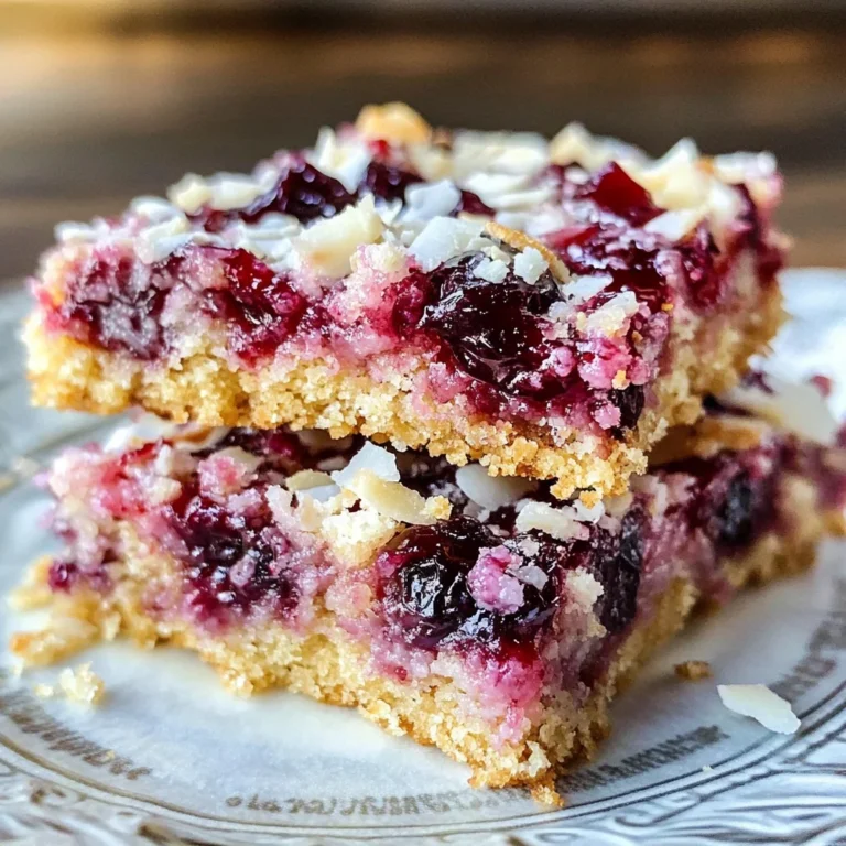 Raspberry Coconut Magic Bars