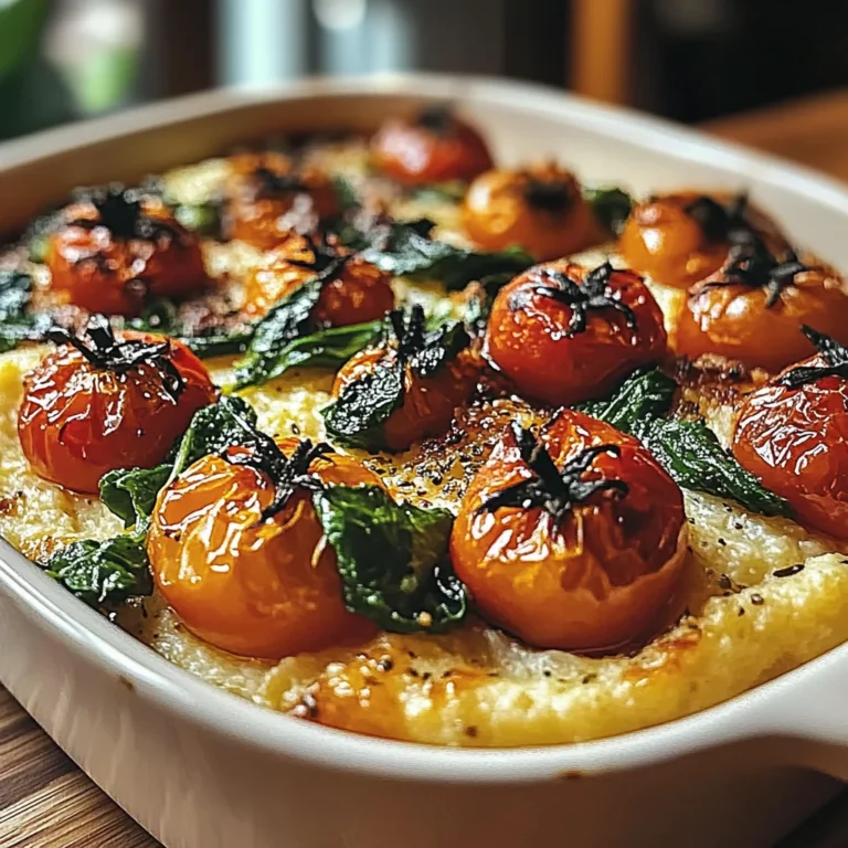 Savory Herbed Polenta & Roasted Tomato Bake