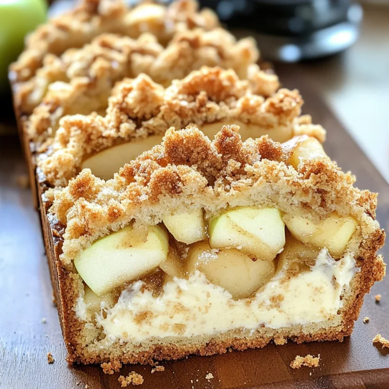 Apple Crisp Cheesecake Bread