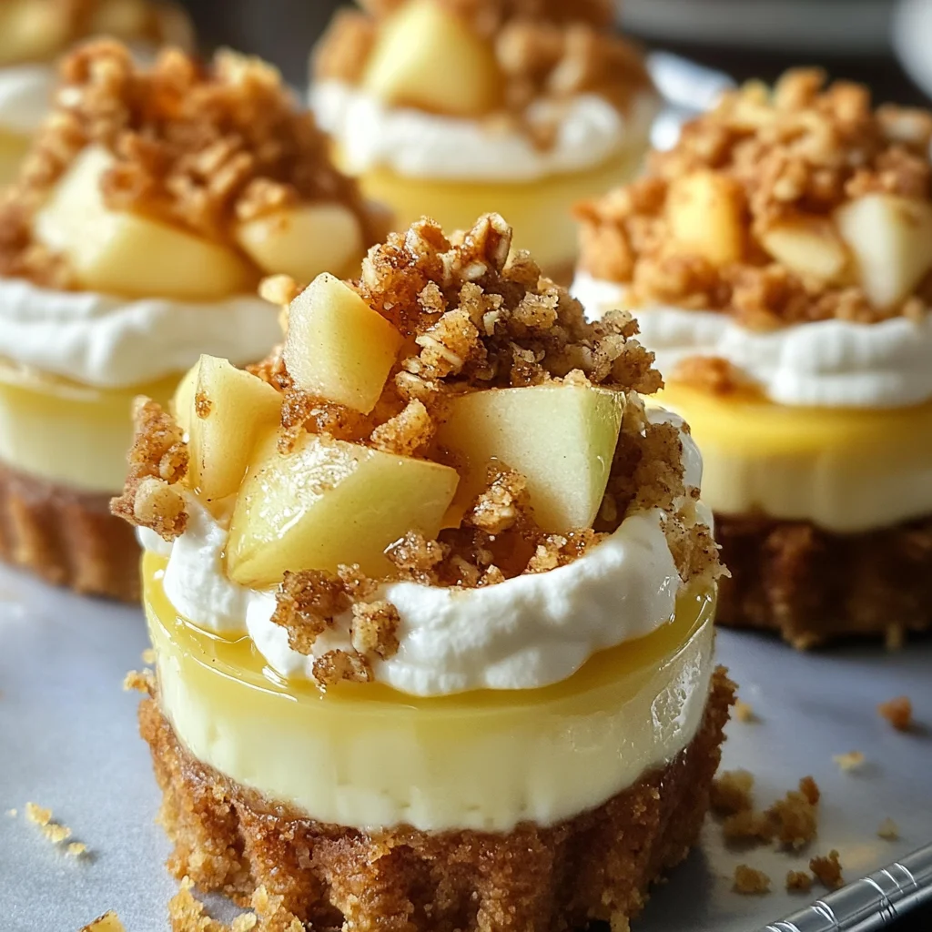 Apple Crisp Mini Cheesecakes
