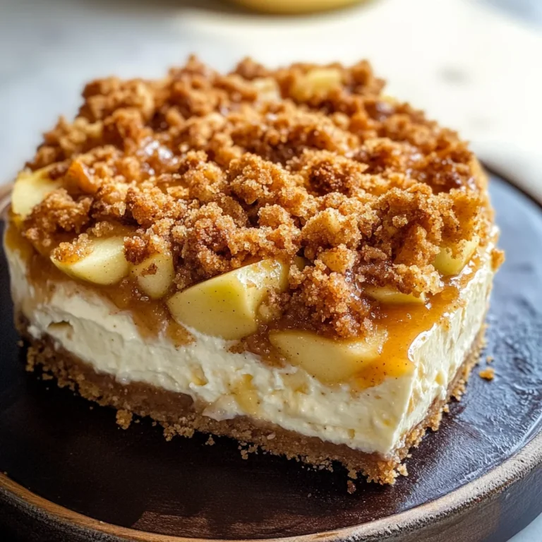 Apple Crumble Cheesecake