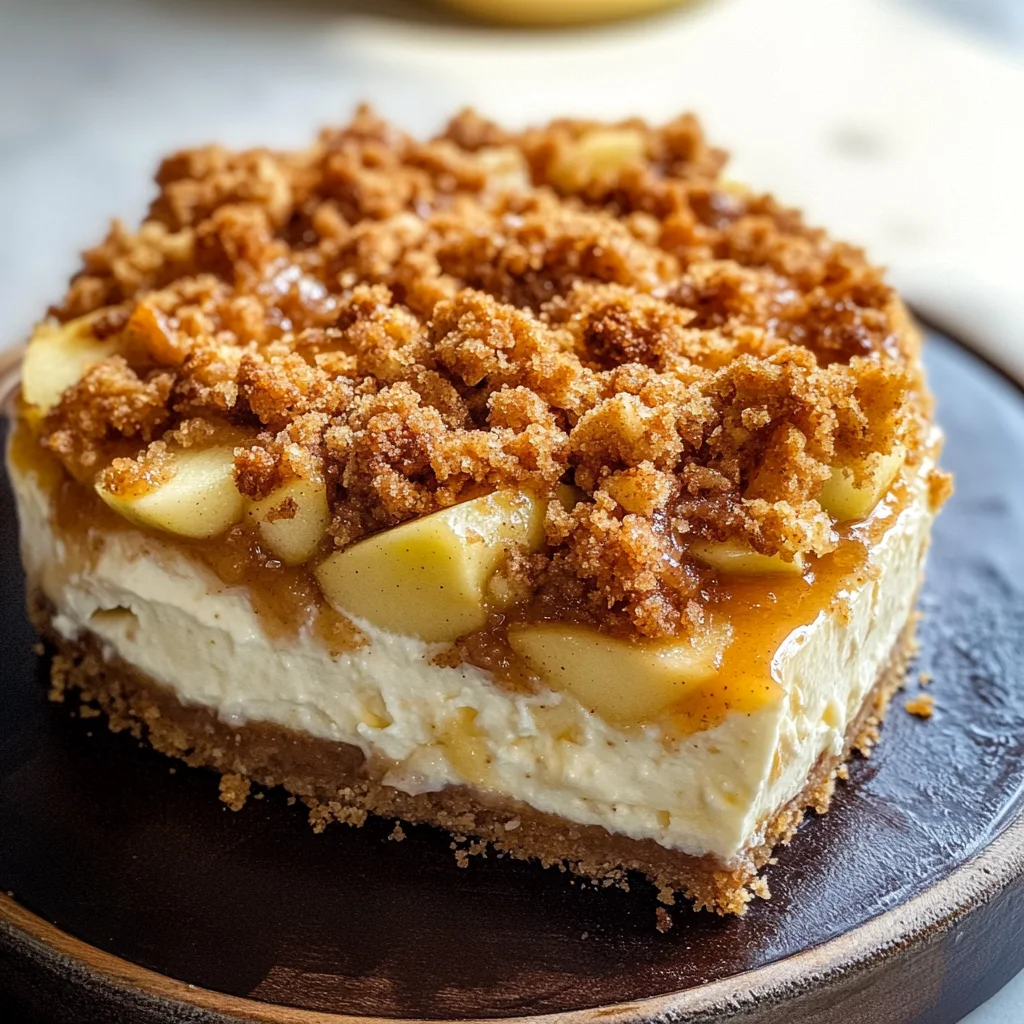 Apple Crumble Cheesecake