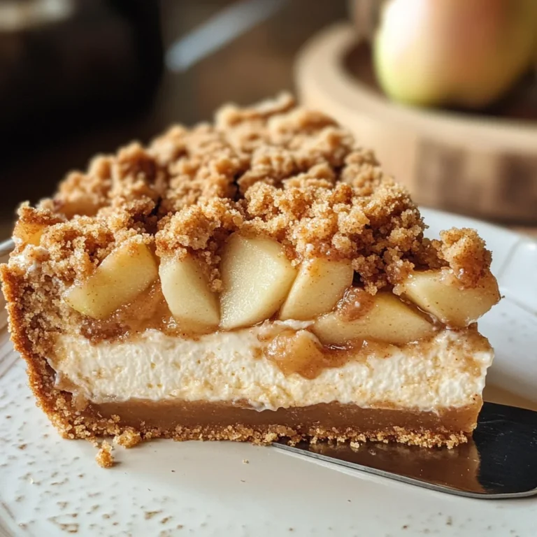 Apple Crumble Cheesecake
