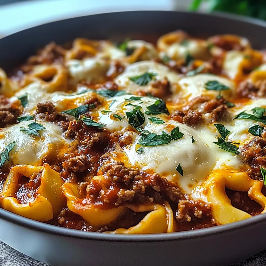 Beefy Tortellini Bake