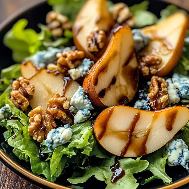 Caramelized Pear and Blue Cheese Salad: A Sweet and Savory Delight