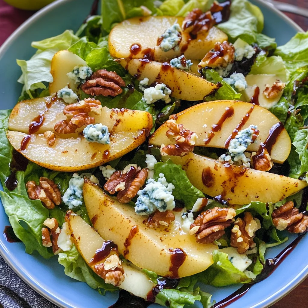 Caramelized Pear and Blue Cheese Salad: A Sweet and Savory Delight