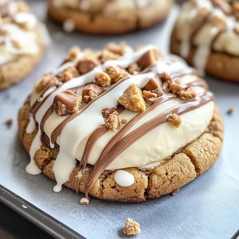 Cheesecake-Stuffed Cookies with White Chocolate and Reese’s