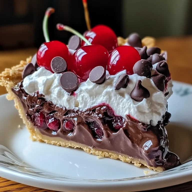 Chocolate Cherry Cream Pie