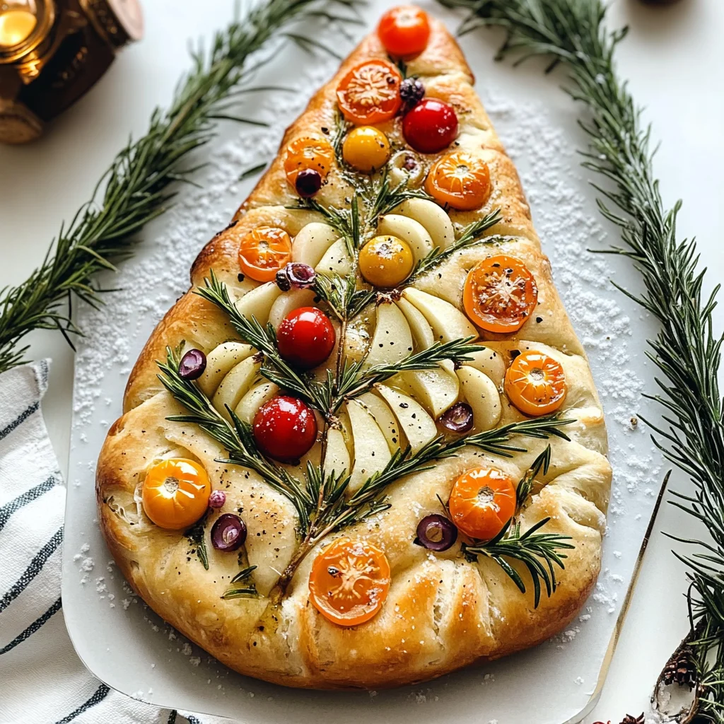 Christmas Tree Focaccia