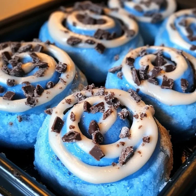 Cookie Monster Cinnamon Rolls Recipe