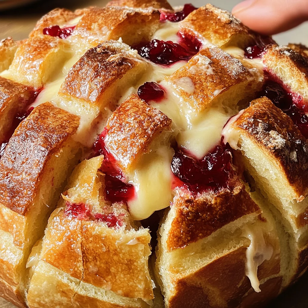 Cranberry Brie Pull-Apart Bread