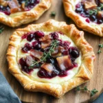 Cranberry Brie Tart with Pancetta & Thyme