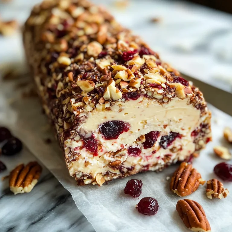 Cranberry Pecan Cheese Log