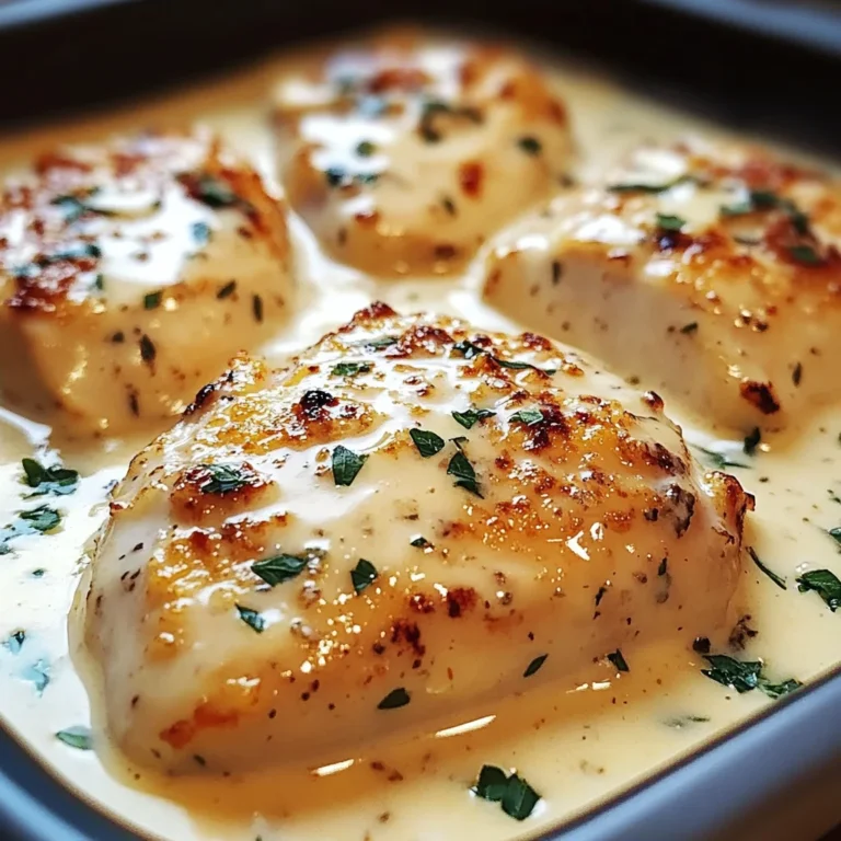 Creamy Baked Chicken with Parmesan and Garlic