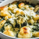 Creamy Pesto Gnocchi with Spinach and Artichokes
