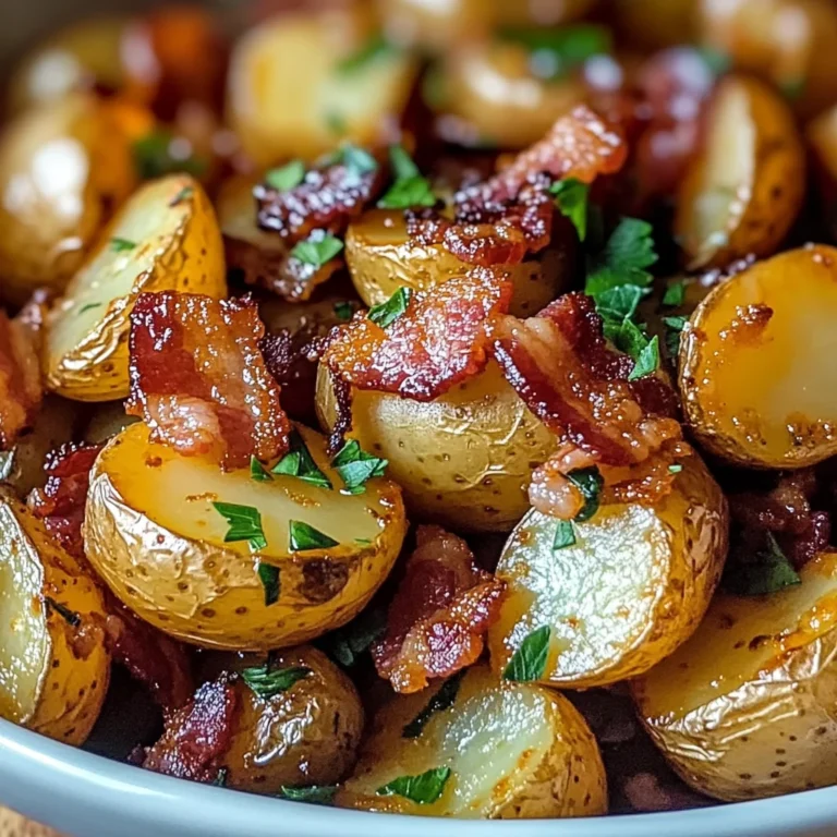 Crispy Bacon Honey Roasted Potatoes