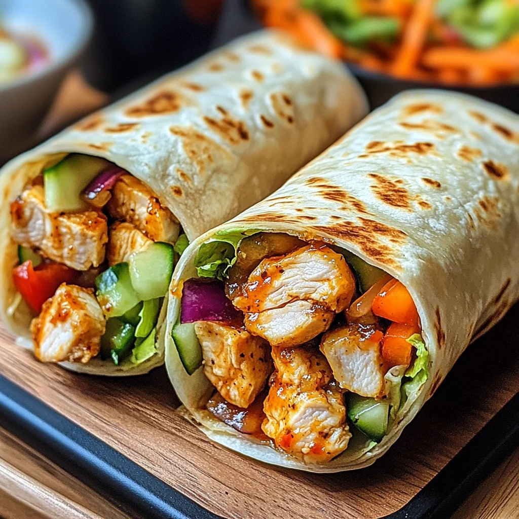 Firecracker Chicken Wraps