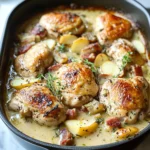 French Chicken Casserole a la Normande