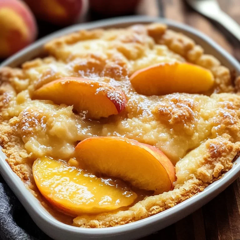 Fresh Peach Cobbler Recipe