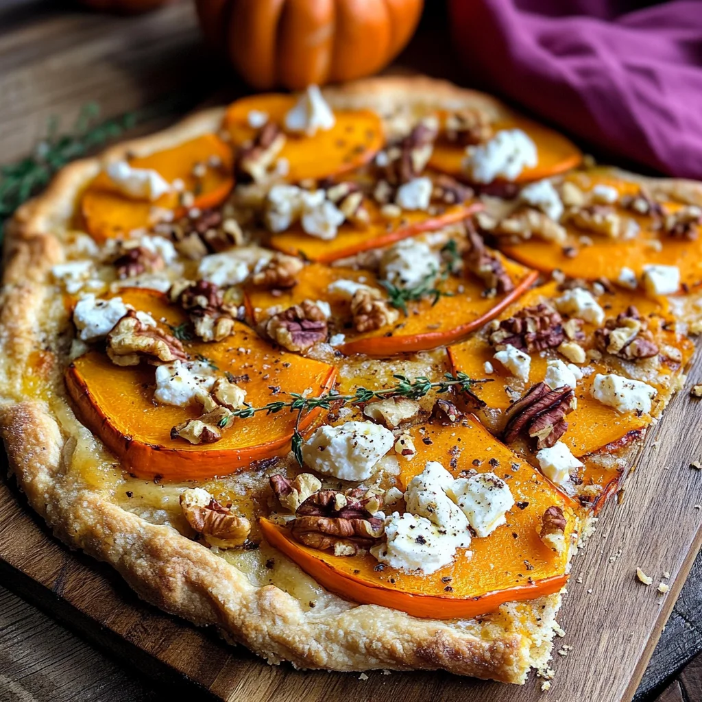 Kürbis-Flammkuchen mit Feta