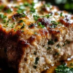 Melt-in-Your-Mouth Garlic Parmesan Chicken Meatloaf
