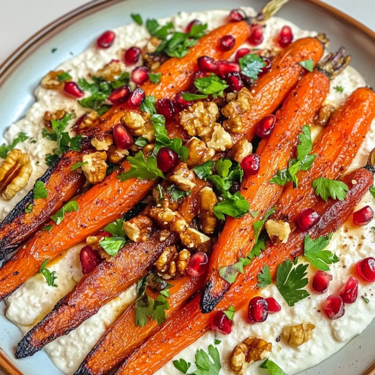 Roasted Carrots with Vegan Ricotta