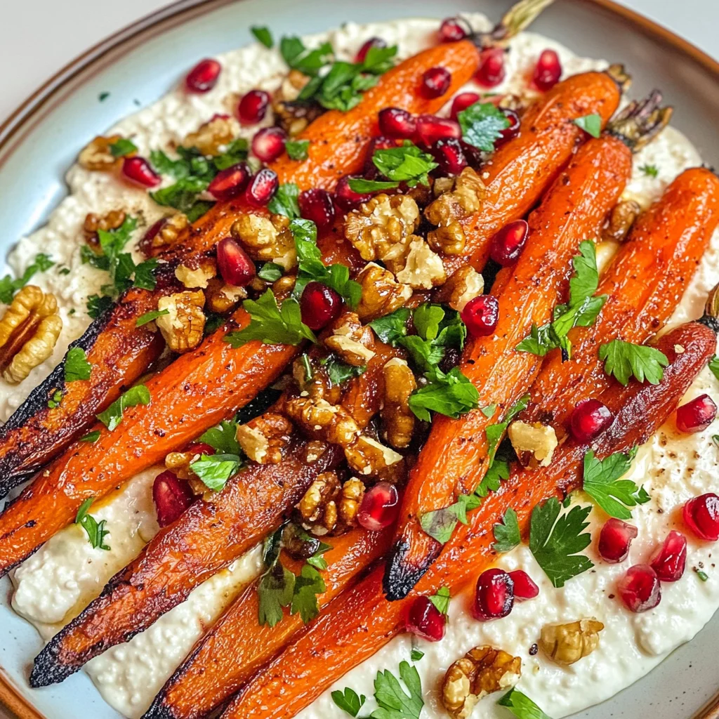 Roasted Carrots with Vegan Ricotta
