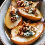 Roasted Pears with Blue Cheese, Walnuts and Honey Recipe