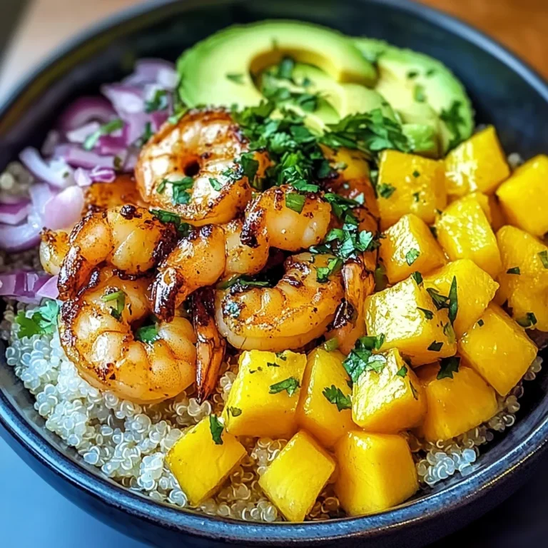 Shrimp Avocado Mango Bowls