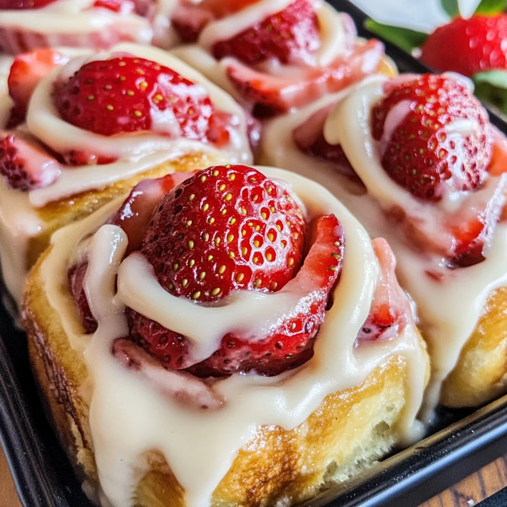 Strawberry Cheesecake Cinnabon Rolls Recipe
