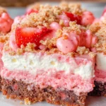 Strawberry Crunch Brownies