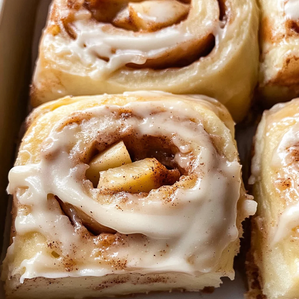 Apple Cinnamon Rolls with Apple Pie Filling