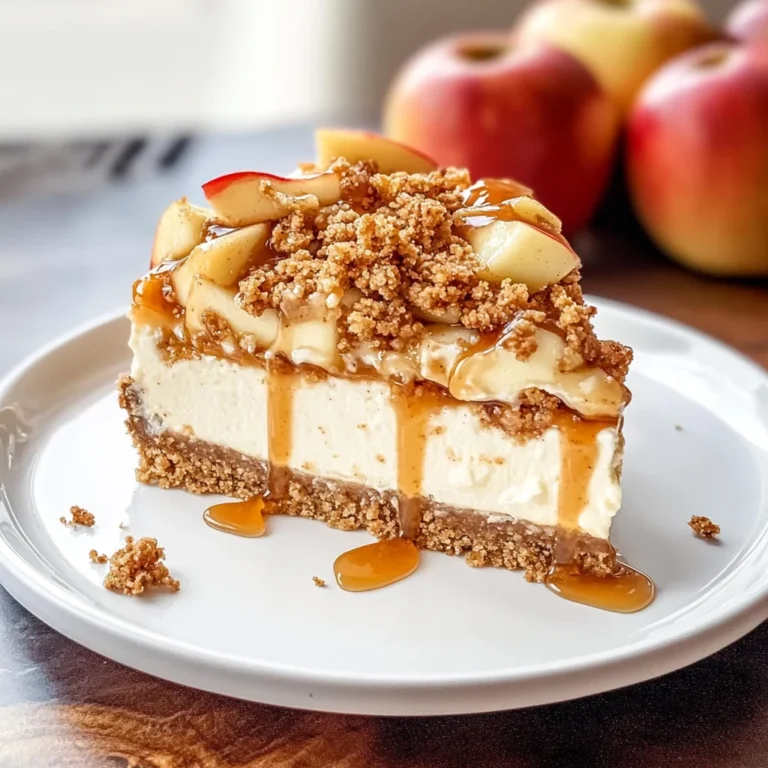 Apple Crisp Cheesecake