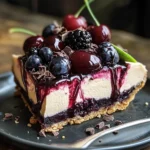 Bourbon Biscuit Cherry Cheesecake Tart