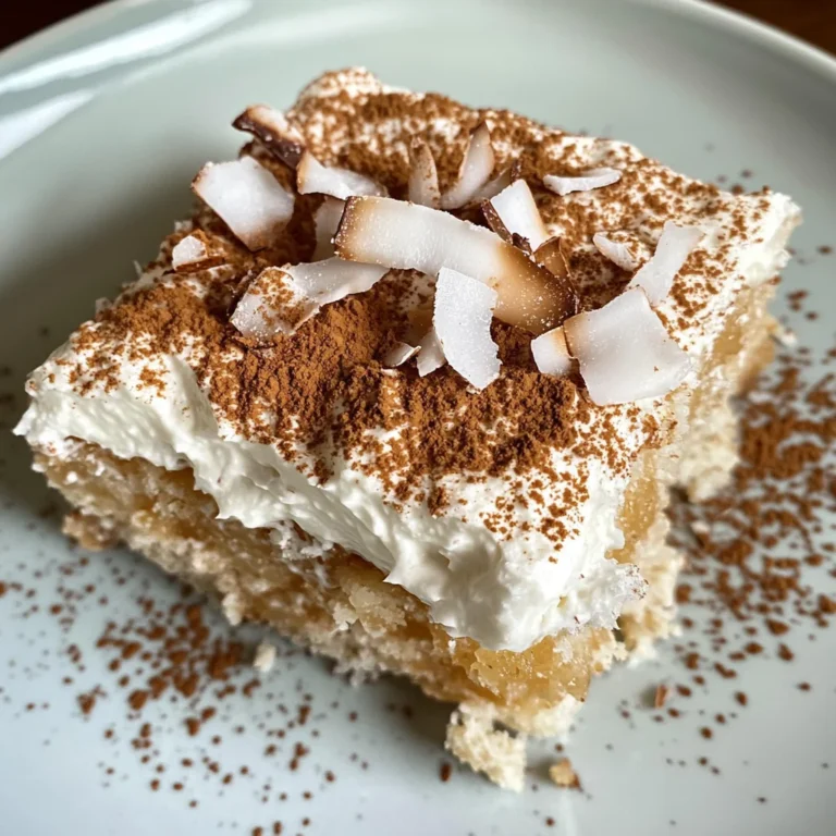 Coconut Rum (Coquito) Tiramisu