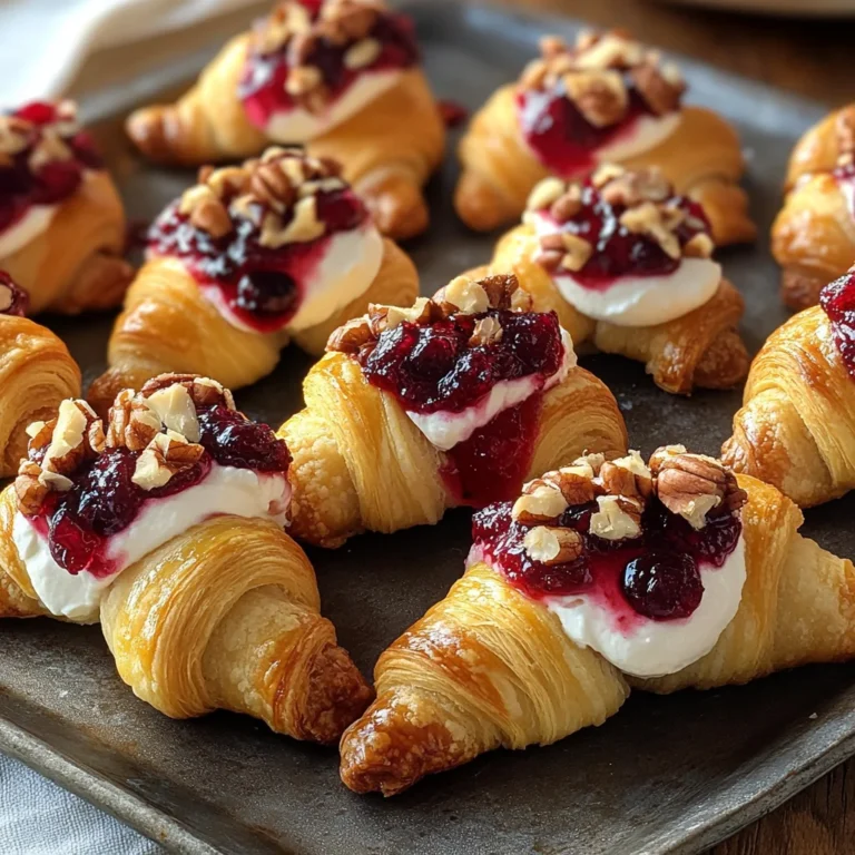 Cranberry Cream Cheese Crescent Bites