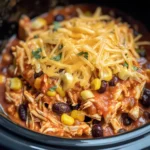 Crockpot Chicken Enchilada Casserole
