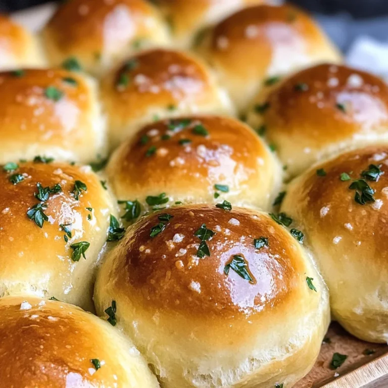 Easy Garlic Butter Dinner Rolls