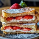 Fried Strawberry Cheesecake Sandwiches