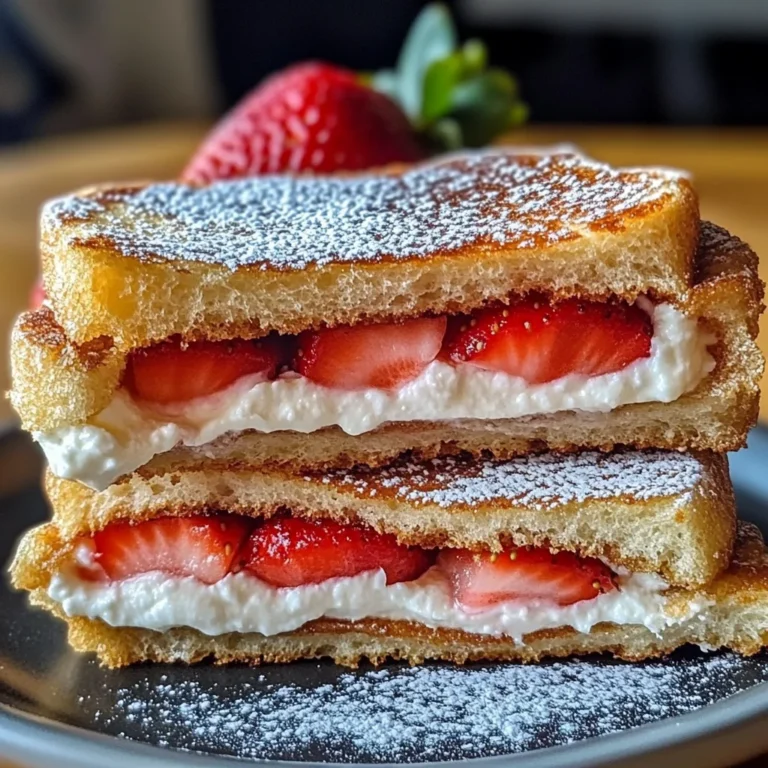 Fried Strawberry Cheesecake Sandwiches