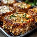 Garlic Parmesan Chicken Meatloaves