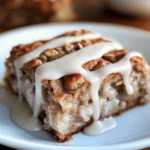 High-Protein Cinnamon Roll Baked Oatmeal