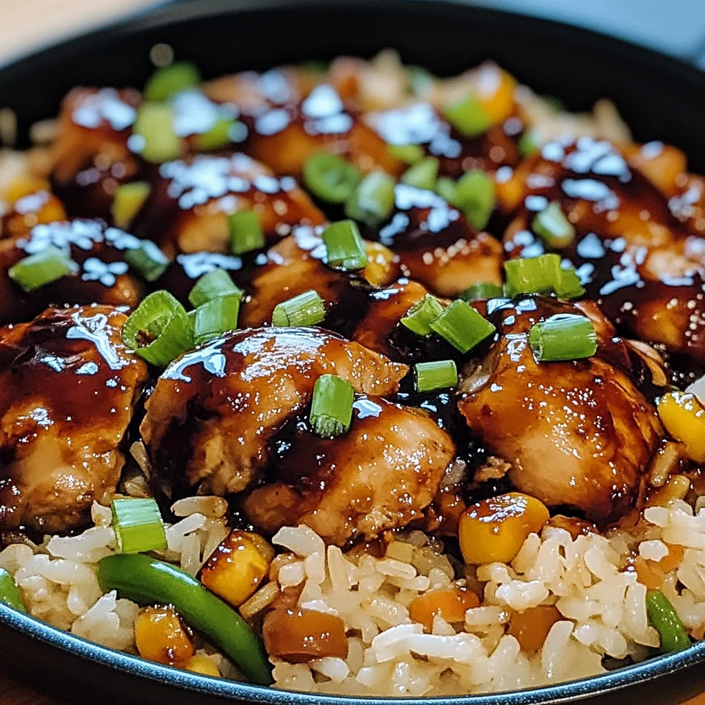Honey BBQ Chicken Rice – The Best 1-Pan Family Dinner