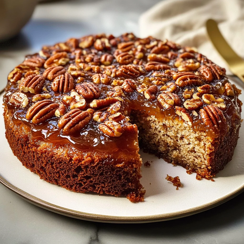 Pecan Upside Down Cake
