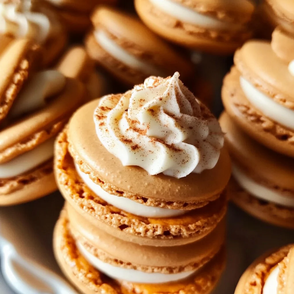 Pumpkin Pie Macarons