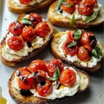 Ricotta Bruschetta with Roasted Tomatoes