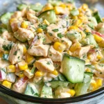 Street Corn Creamy Cucumber Salad