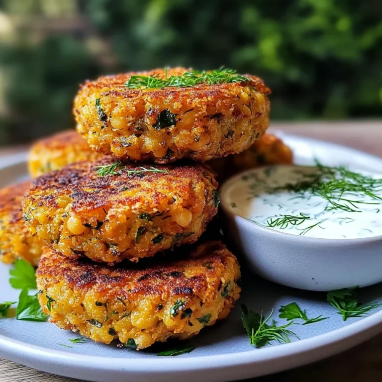 Ultimate Mediterranean Lemon Chickpea Patties with Yogurt Sauce