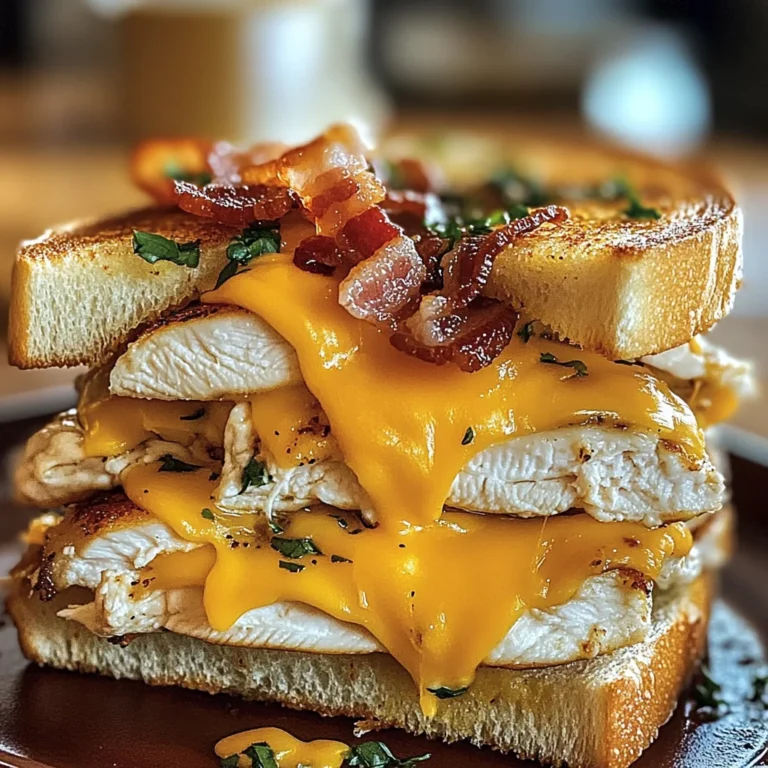 Cheddar Bacon Ranch Chicken Melt