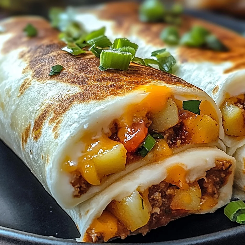 Cheesy Potato Burritos